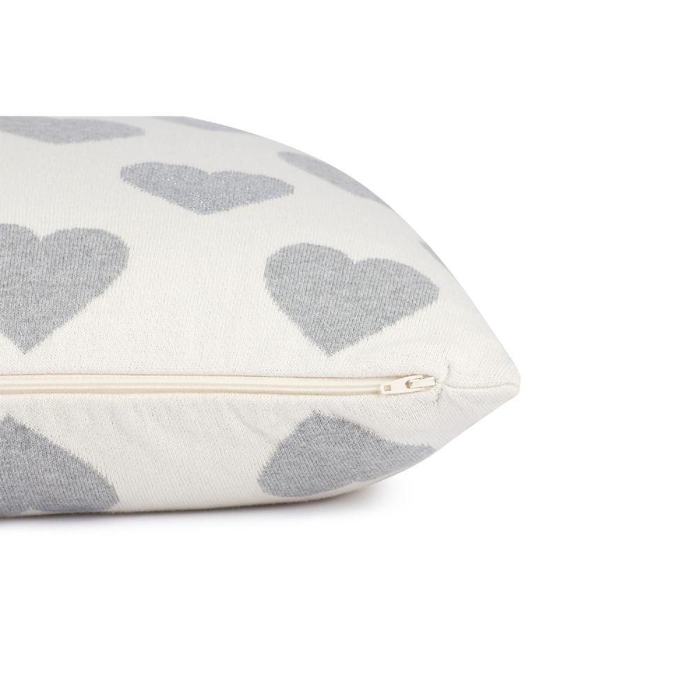 wohndirekt Kissenhülle mit Herzen 45 x 45 cm Neueste Mode