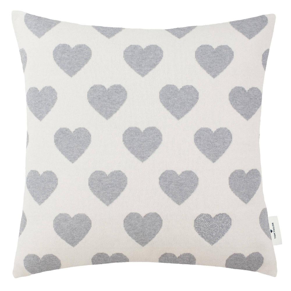 wohndirekt Kissenhülle mit Herzen 45 x 45 cm Neueste Mode