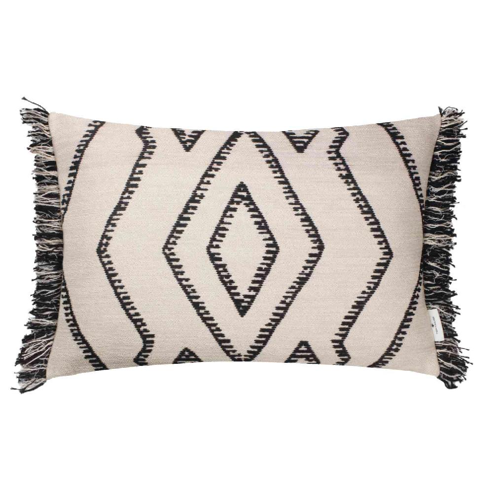 wohndirekt Zierkissenhülle Ethno Fringes • offener Reißverschluss • Grafisches Muster • 40x60cm Exklusive Angebote