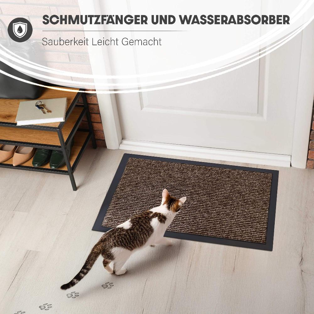 wohndirekt Premium Schmutzfangmatte – Rutschfeste Türmatte in 5 Größen Bis zu 50% Rabatt
