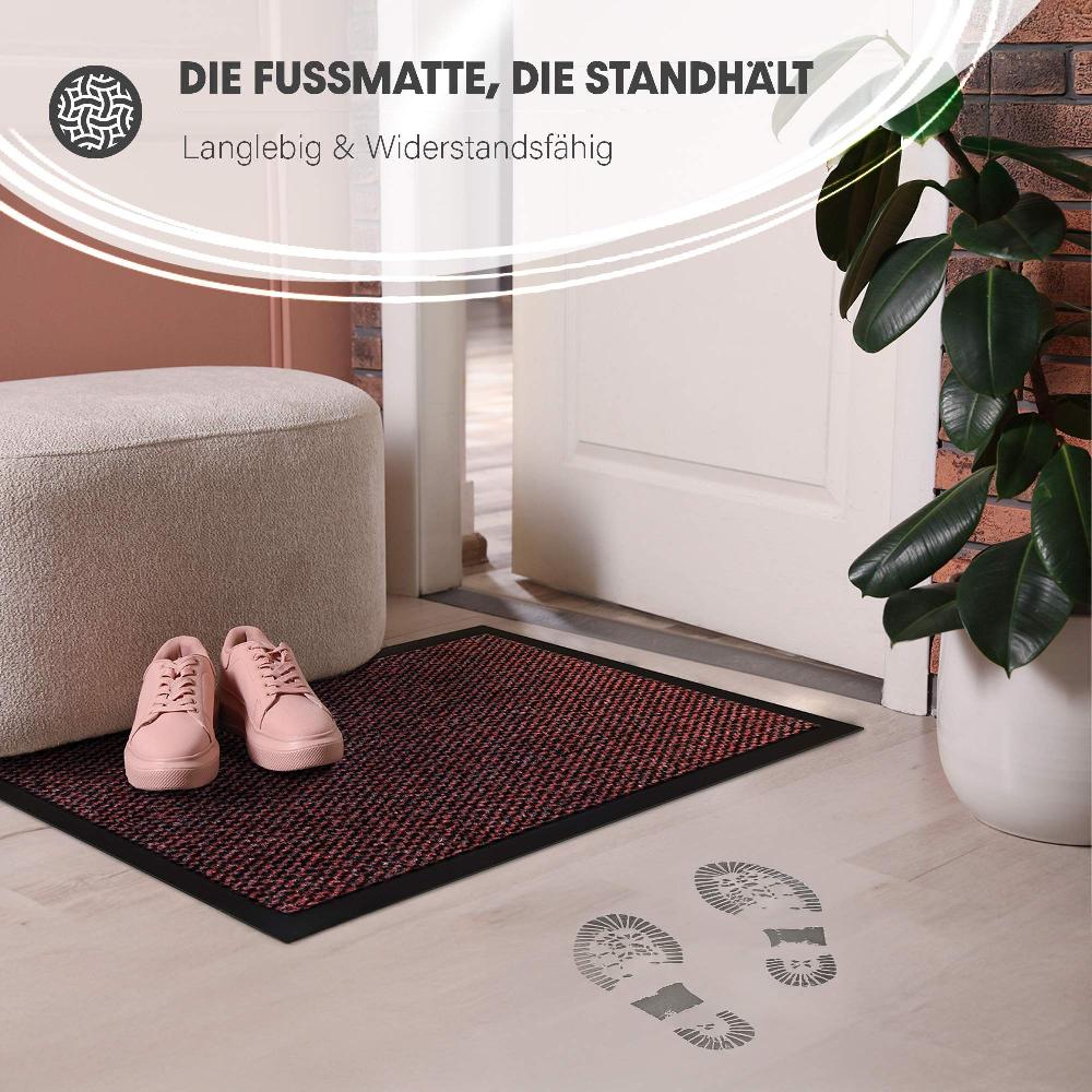 wohndirekt Premium Schmutzfangmatte – Rutschfeste Türmatte in 5 Größen Bis zu 50% Rabatt