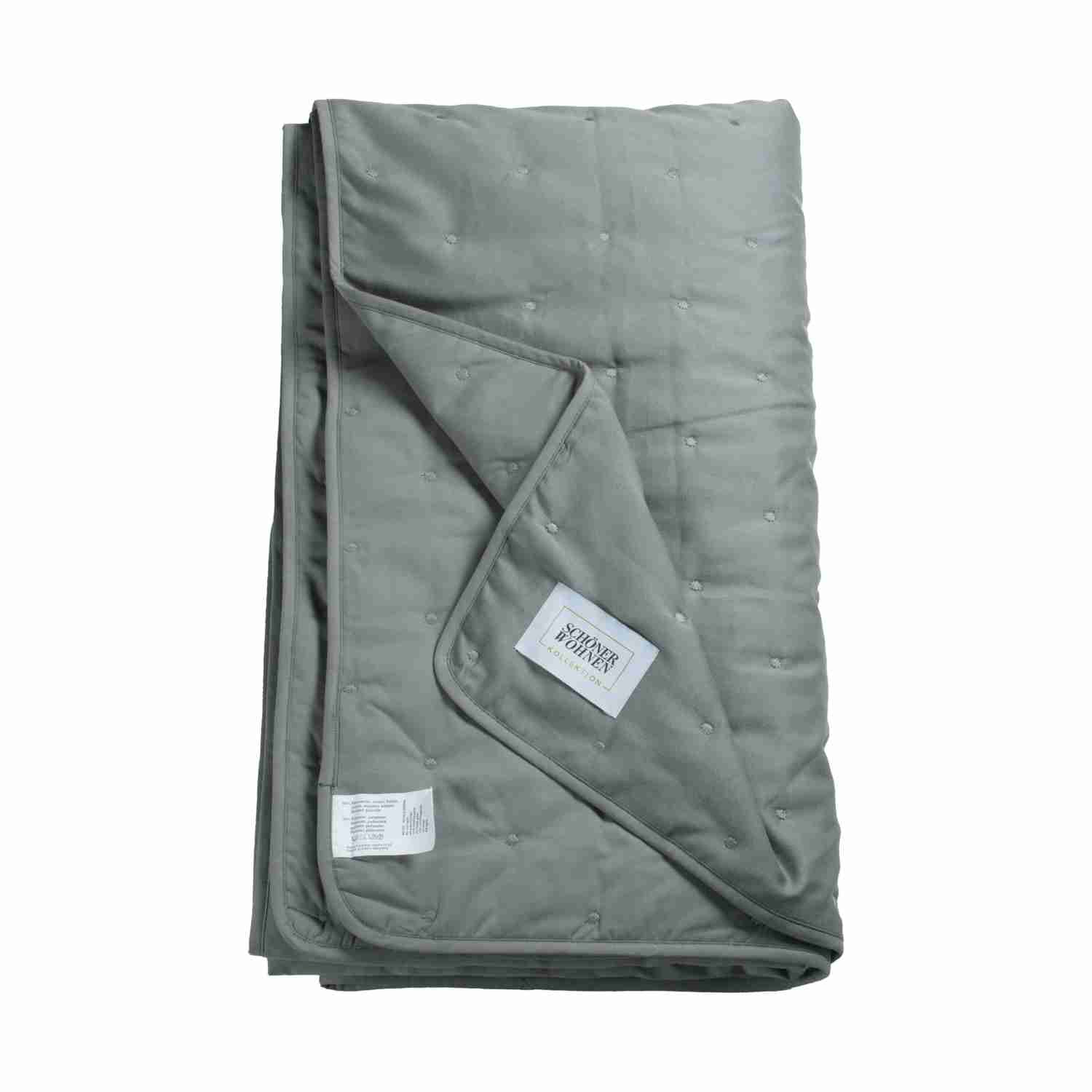 wohndirekt Überwurf Soft • mit Vließfutter und Pünktchensteppung • 2 Größen Bis zu 60% Rabatt