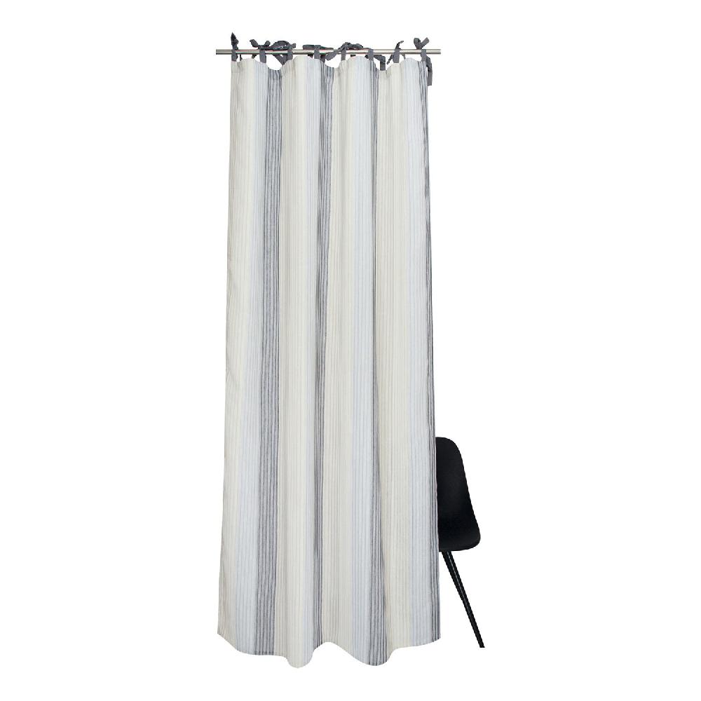 wohndirekt Fertigvorhang Stroke • mit Gardinenband • halbtransparent • 130x250cm