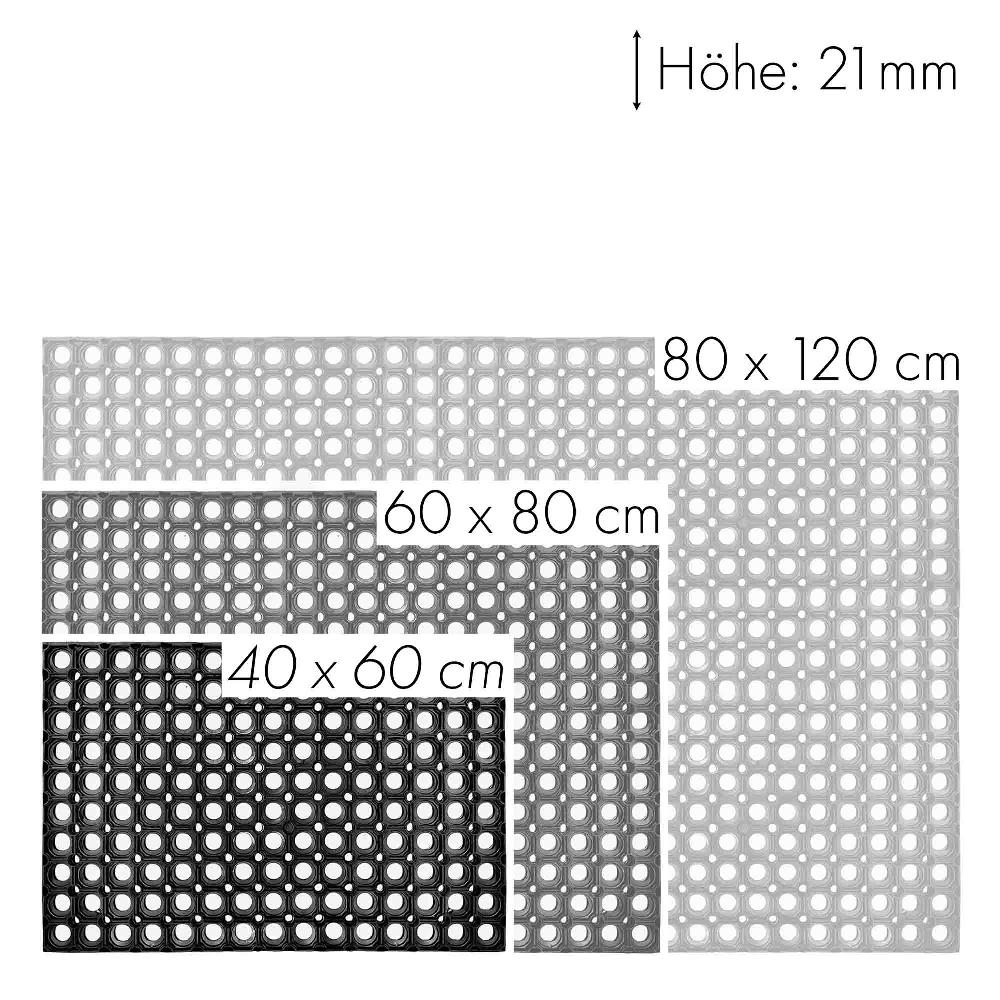 wohndirekt Fußmatte Outdoor CAMILLA 2ER SET in 3 Größen Riesige Rabatte