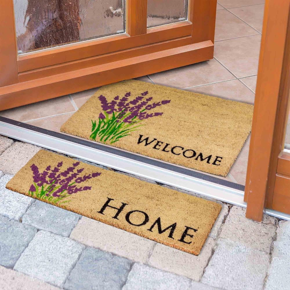 wohndirekt Fußmatte Natur COCO 2ER SET in 4 Farben Begrenzt auf 3 Tage