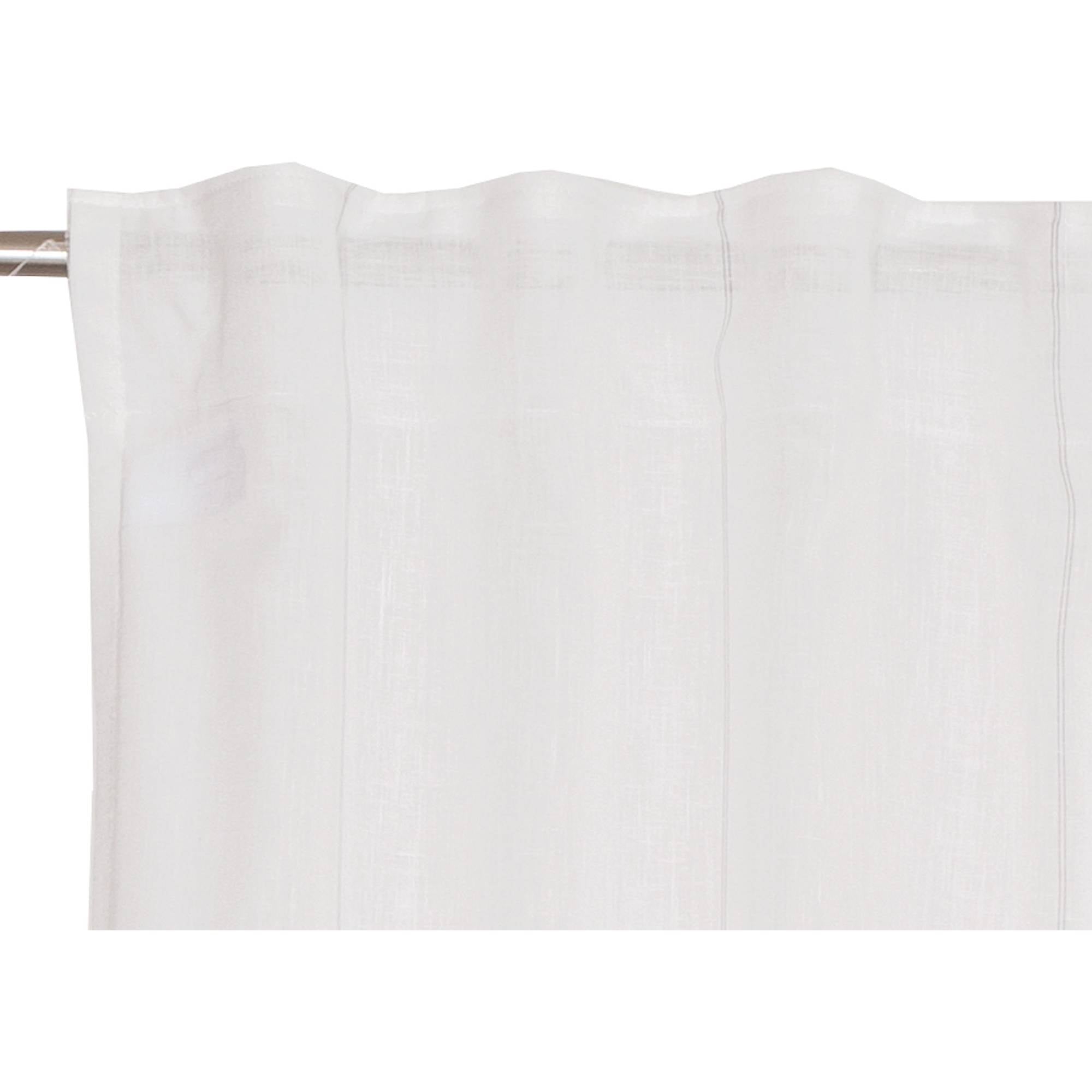 wohndirekt Halbtransparenter Vorhang Trend mit verdeckten Schlaufen Versandkostenfrei