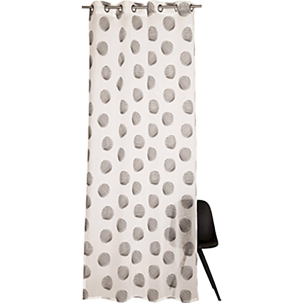 wohndirekt Transparenter Ösenvorhang Trend mit Stickerei Großer Ausverkauf