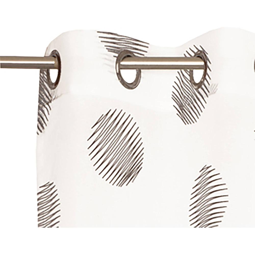 wohndirekt Transparenter Ösenvorhang Trend mit Stickerei Großer Ausverkauf