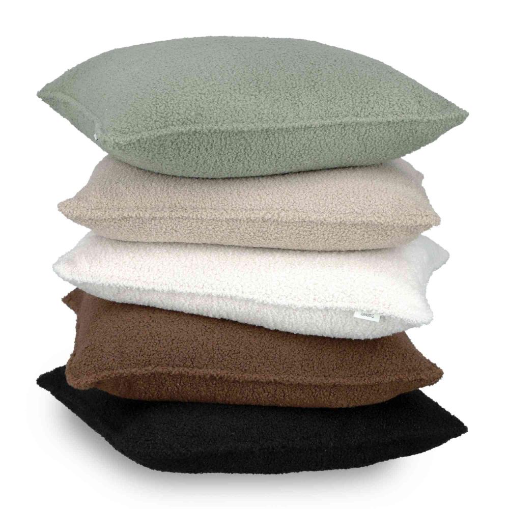 wohndirekt 2er Set Kissenhülle Cute aus Miniteddy 45 x 45 cm