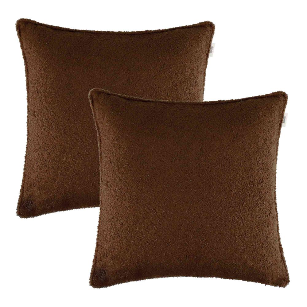 wohndirekt 2er Set Kissenhülle Cute aus Miniteddy 45 x 45 cm Exklusivangebot