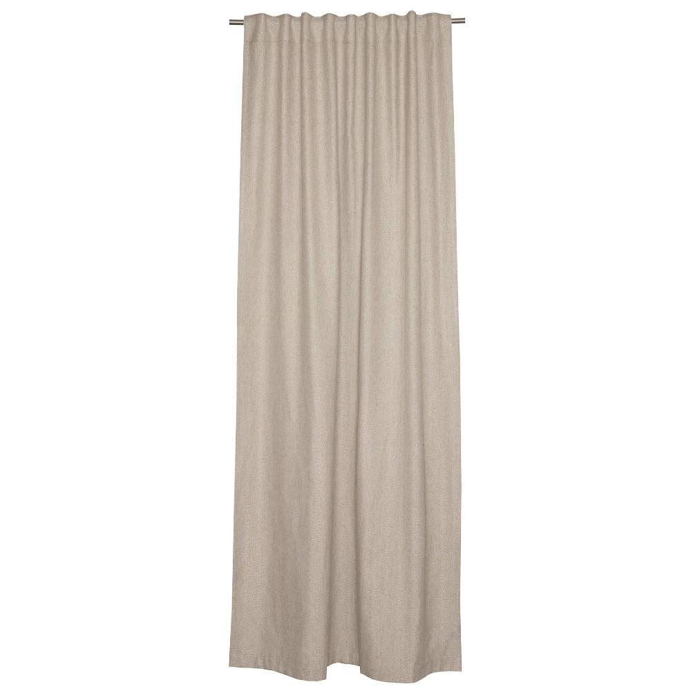 wohndirekt Verdunkelnder Ösenschal Rustical im Leinenlook