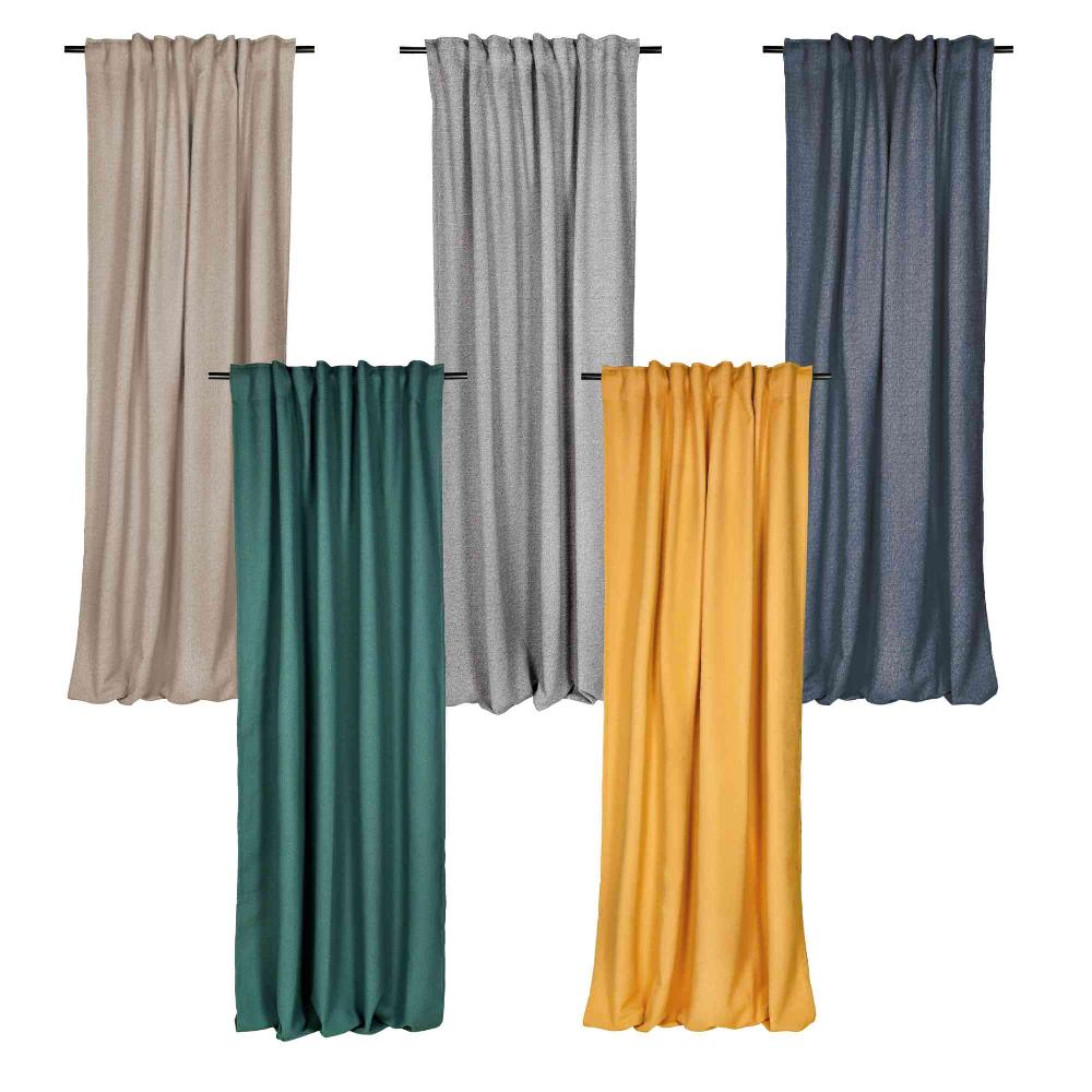 wohndirekt Blickdichter Schlaufenschal Fun mit Streifen 130 x 250 cm