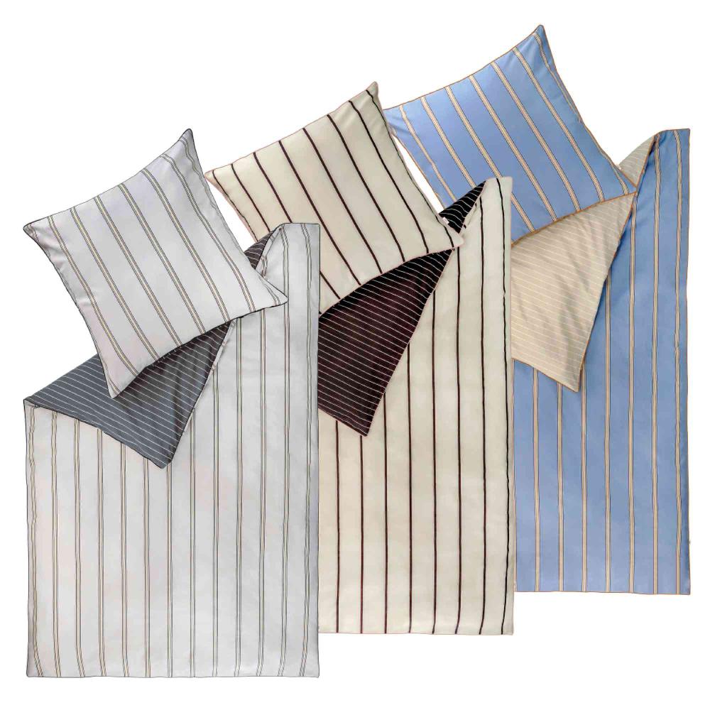 wohndirekt Renforcé Bettwäsche Chill mit Längsstreifen