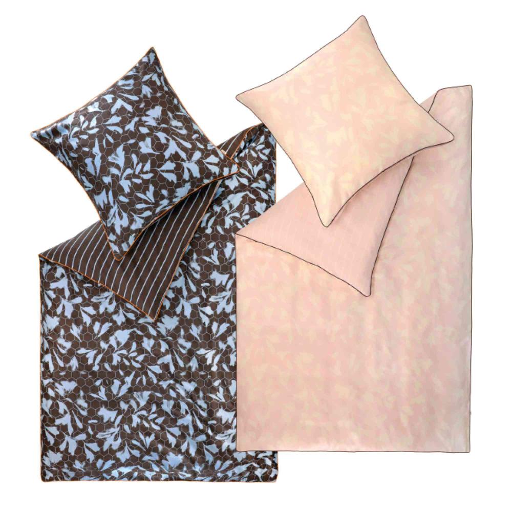 wohndirekt Satin Bettwäsche Noel mit floralem Design