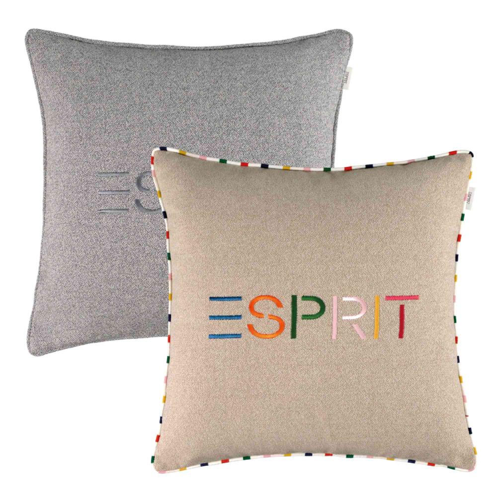 wohndirekt Kissenhülle Signature mit Stickerei 45 x 45 cm