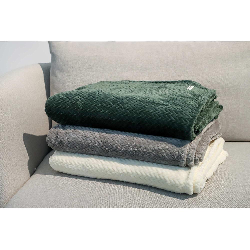 wohndirekt Set aus Kuscheldecke & Kissenhülle in Fleece 140x190cm + 45x45cm Wochenangebot