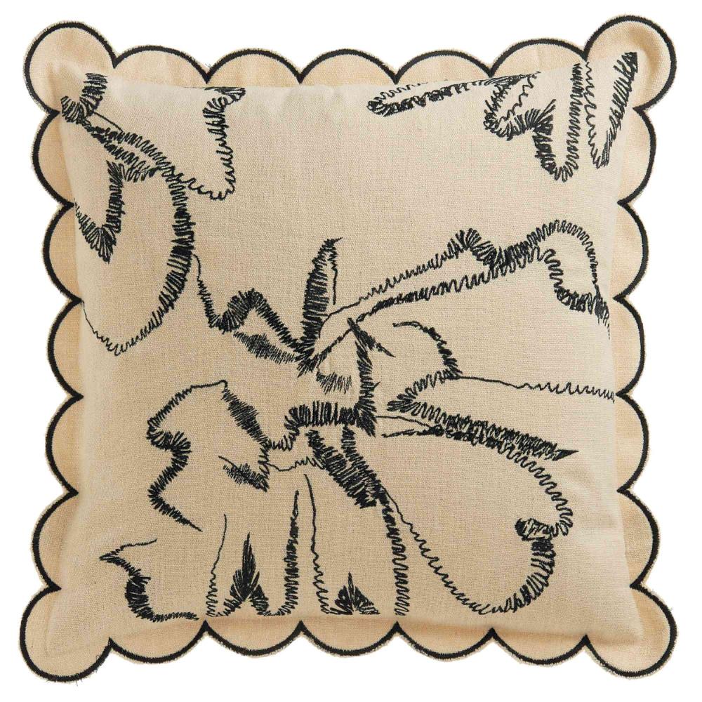 wohndirekt Zierkissenhülle Esprit Uni Beige mit Wellenkante