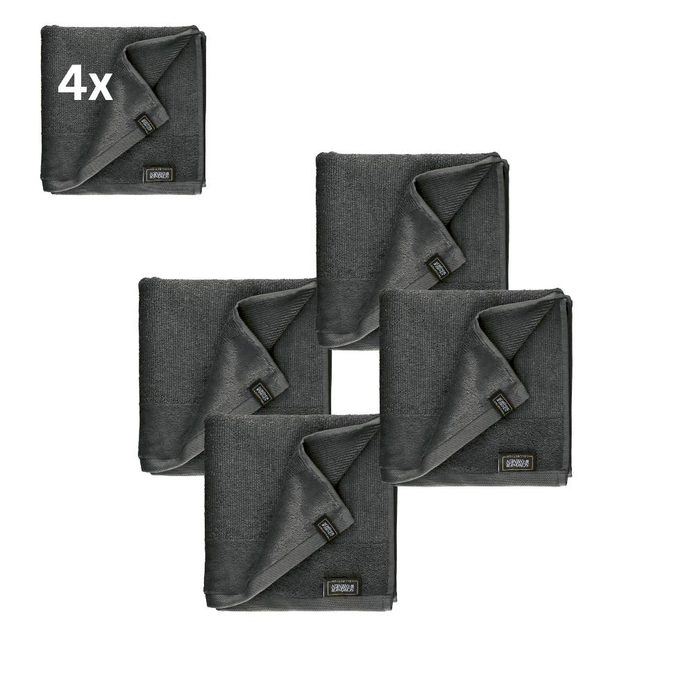 wohndirekt 4er Set Frottee Handtuch SENSE – Airtouch Qualität 100% Baumwolle 50x100 cm weich Bis zu 60% Rabatt
