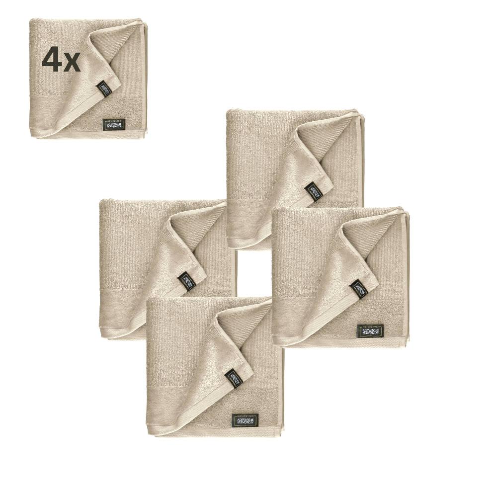 wohndirekt 4er Set Frottee Handtuch SENSE – Airtouch Qualität 100% Baumwolle 50x100 cm weich Bis zu 60% Rabatt