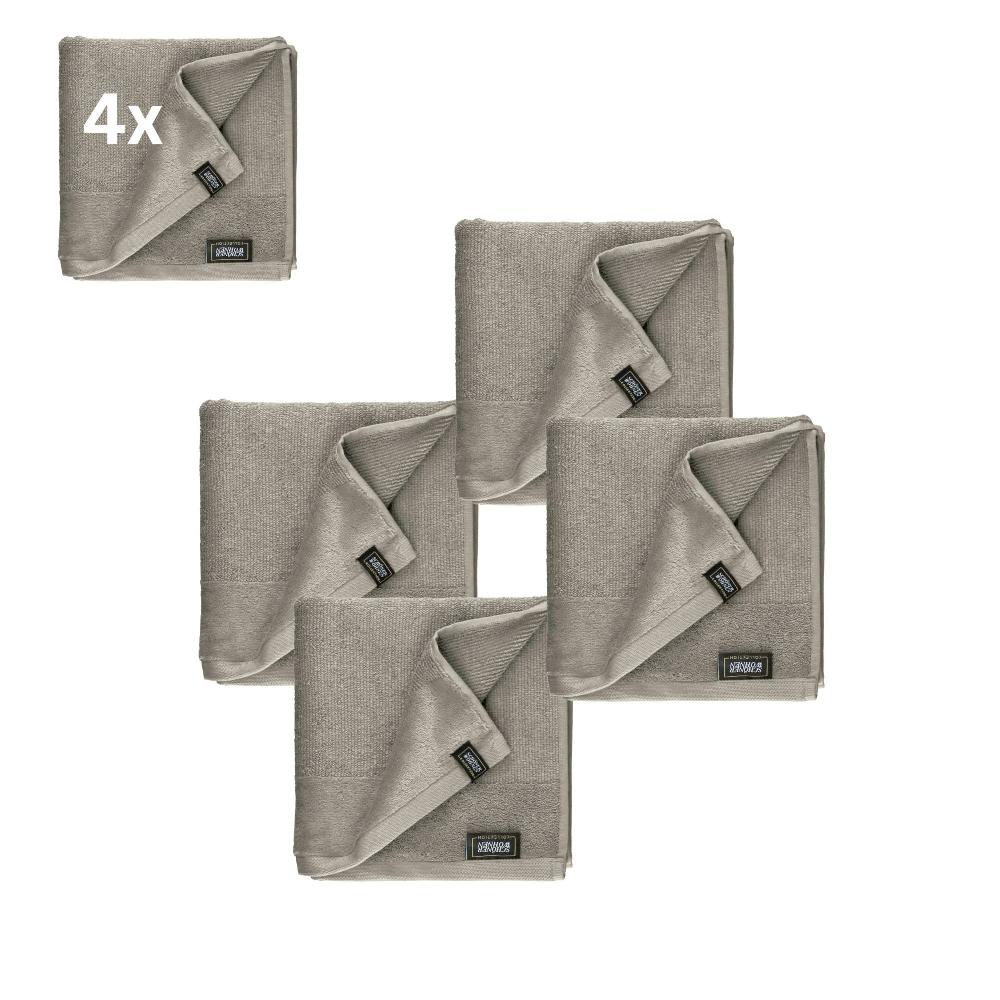 wohndirekt 4er Set Frottee Handtuch SENSE – Airtouch Qualität 100% Baumwolle 50x100 cm weich Bis zu 60% Rabatt