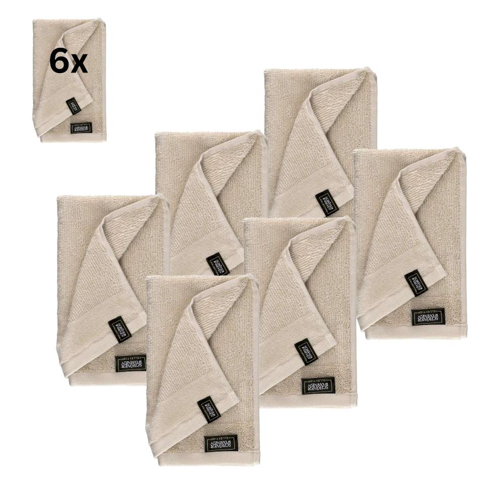 wohndirekt 6er Set Frottee Gästehandtuch – Airtouch Qualität 100% Baumwolle 30x50 cm weich Bis zu 65% Rabatt