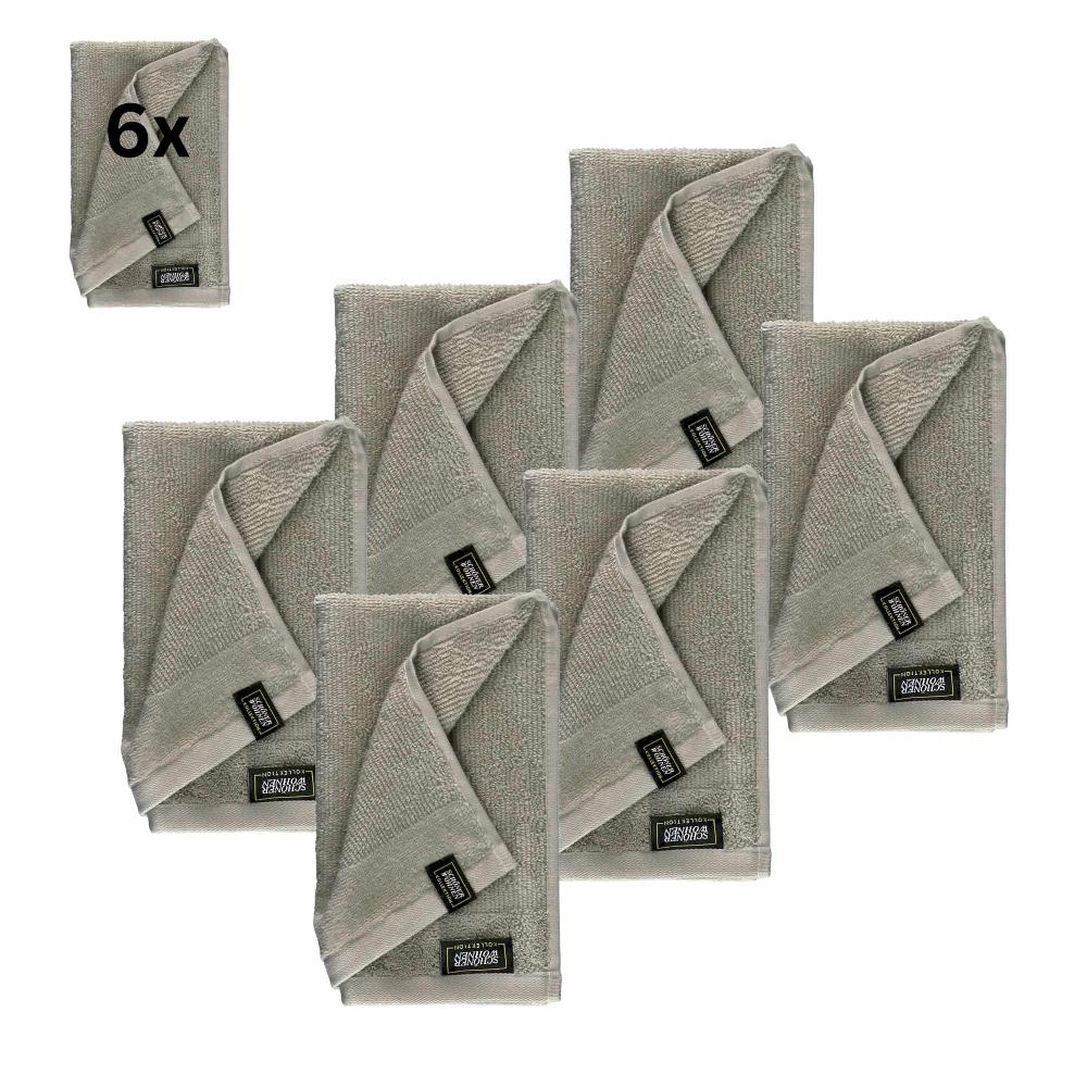 wohndirekt 6er Set Frottee Gästehandtuch – Airtouch Qualität 100% Baumwolle 30x50 cm weich Bis zu 65% Rabatt