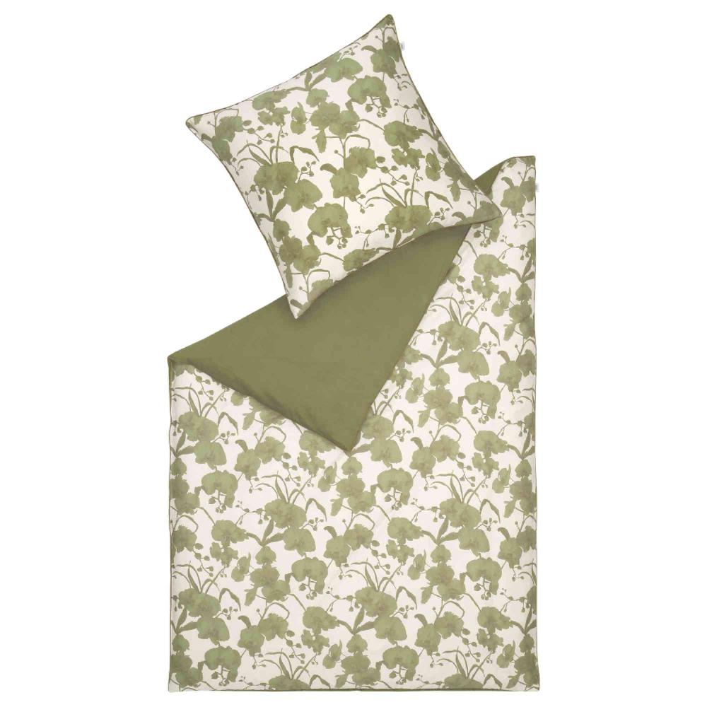 wohndirekt Satin Bettwäsche Orchid mit floralem Design