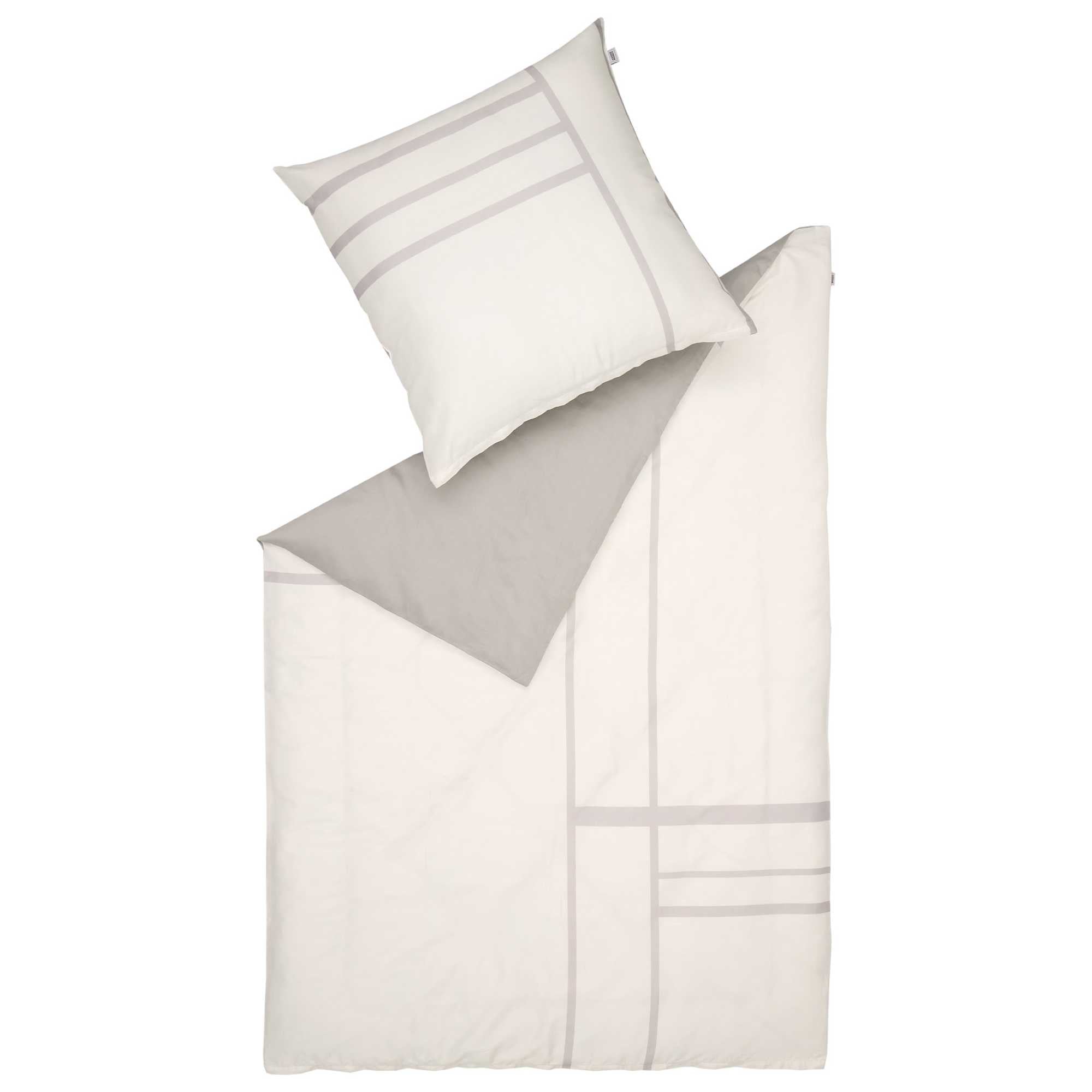 wohndirekt Satin Bettwäsche mit grafischem Streifen-Muster Riesige Rabatte