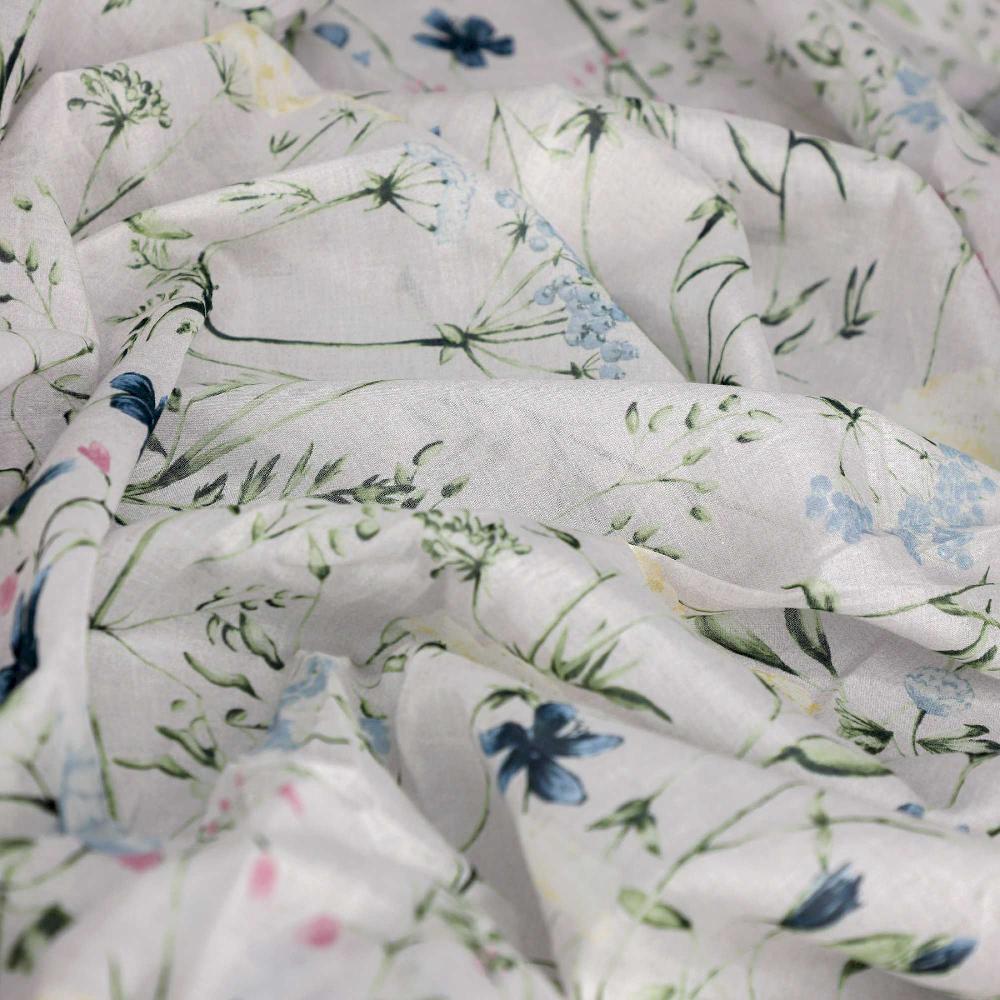 wohndirekt Schlaufenvorhang Herbarium halbtransparent 130 x 250 cm 50% Rabatt mit kostenlosem Versand