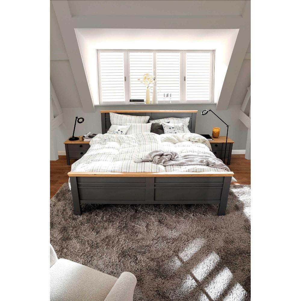 wohndirekt Satin Wendebettwäsche aus Baumwolle mit Streifen Im Verkauf