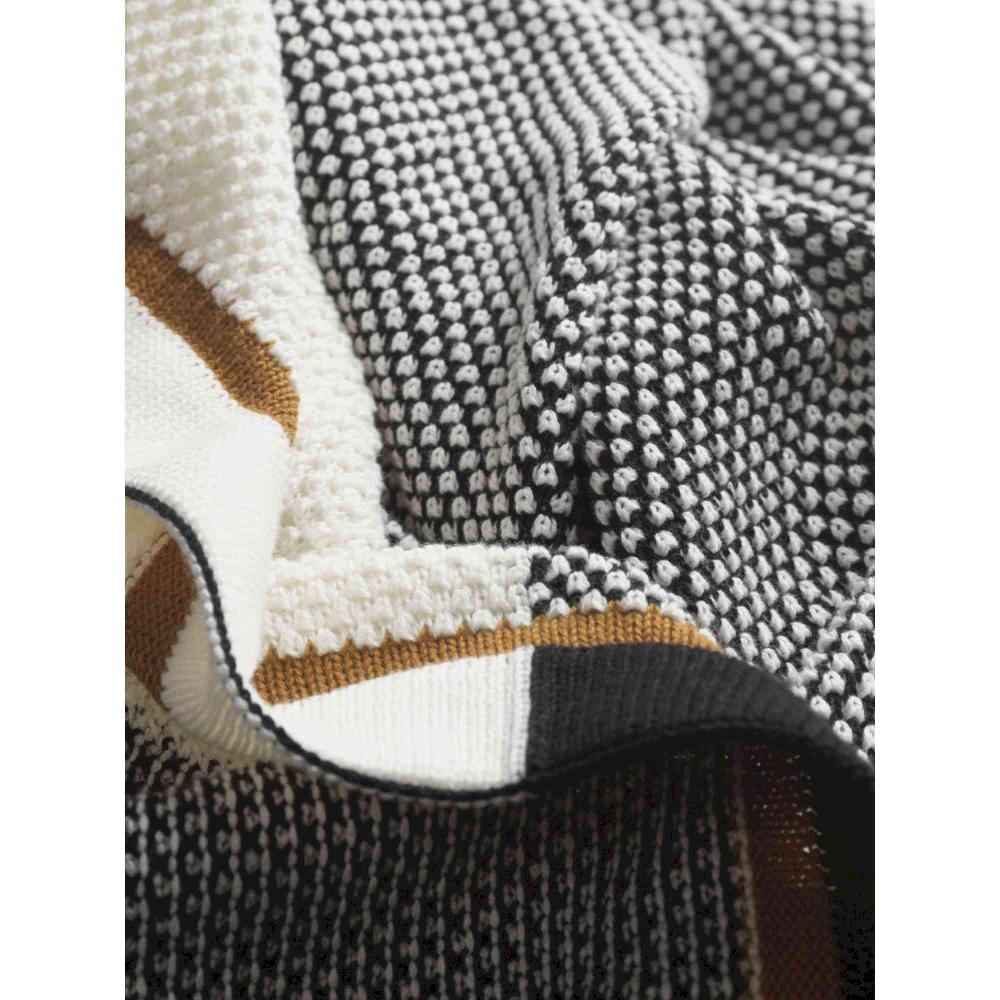 wohndirekt Gestrickte Wohndecke Part mit Perlmuster 130x170 cm Online