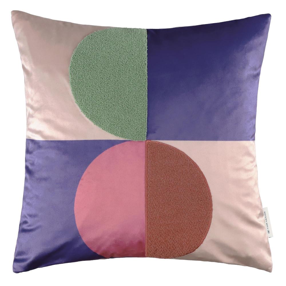 wohndirekt Kissenhülle in Samt mit Boucle 45 x 45 cm