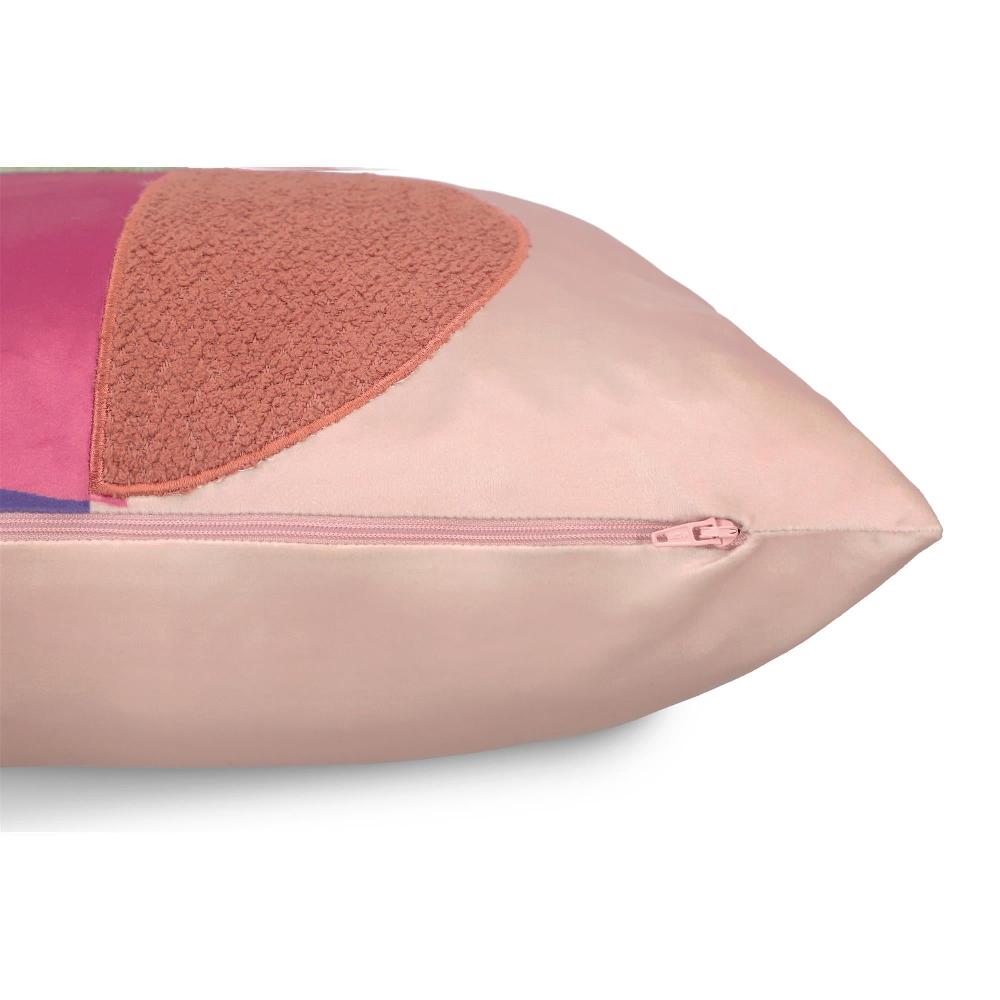 wohndirekt Kissenhülle in Samt mit Boucle 45 x 45 cm im Angebot