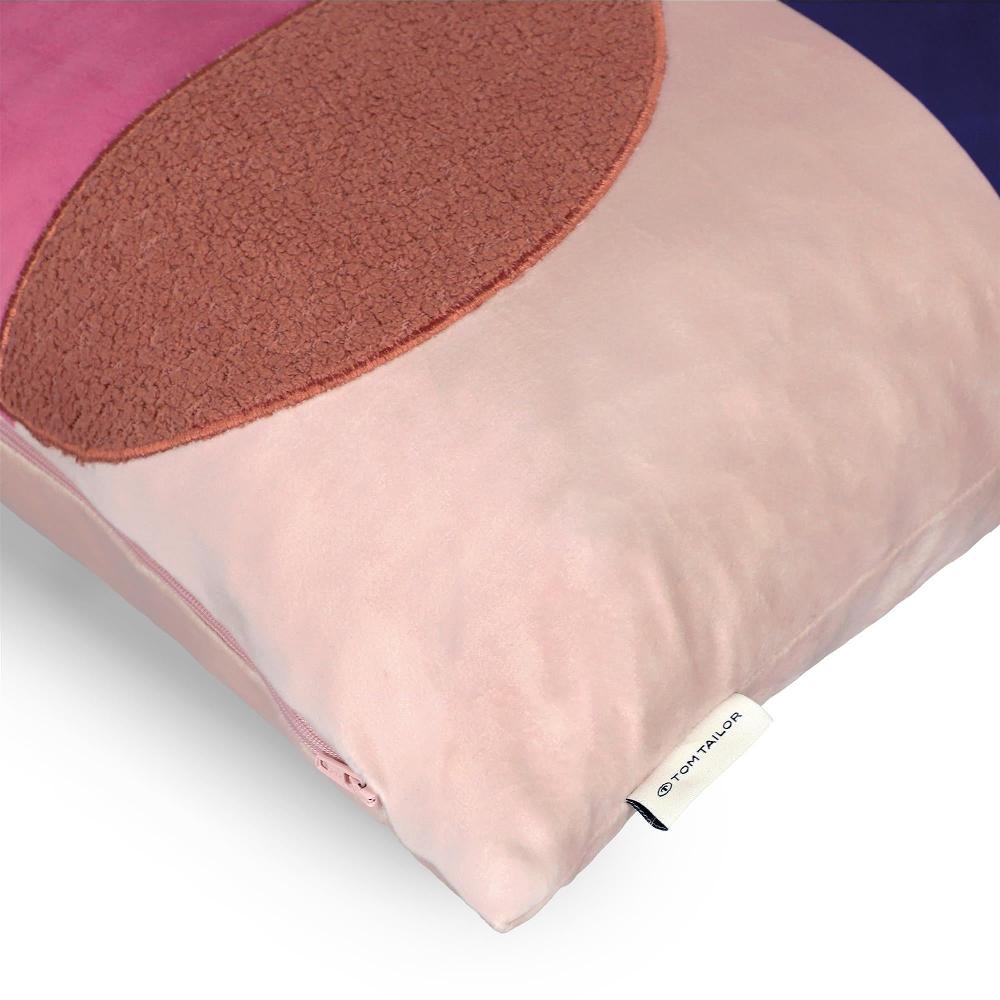 wohndirekt Kissenhülle in Samt mit Boucle 45 x 45 cm im Angebot