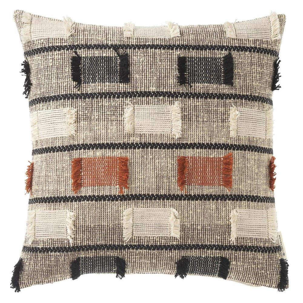 wohndirekt Kissenhülle mit Ethnomuster 45 x 45 cm