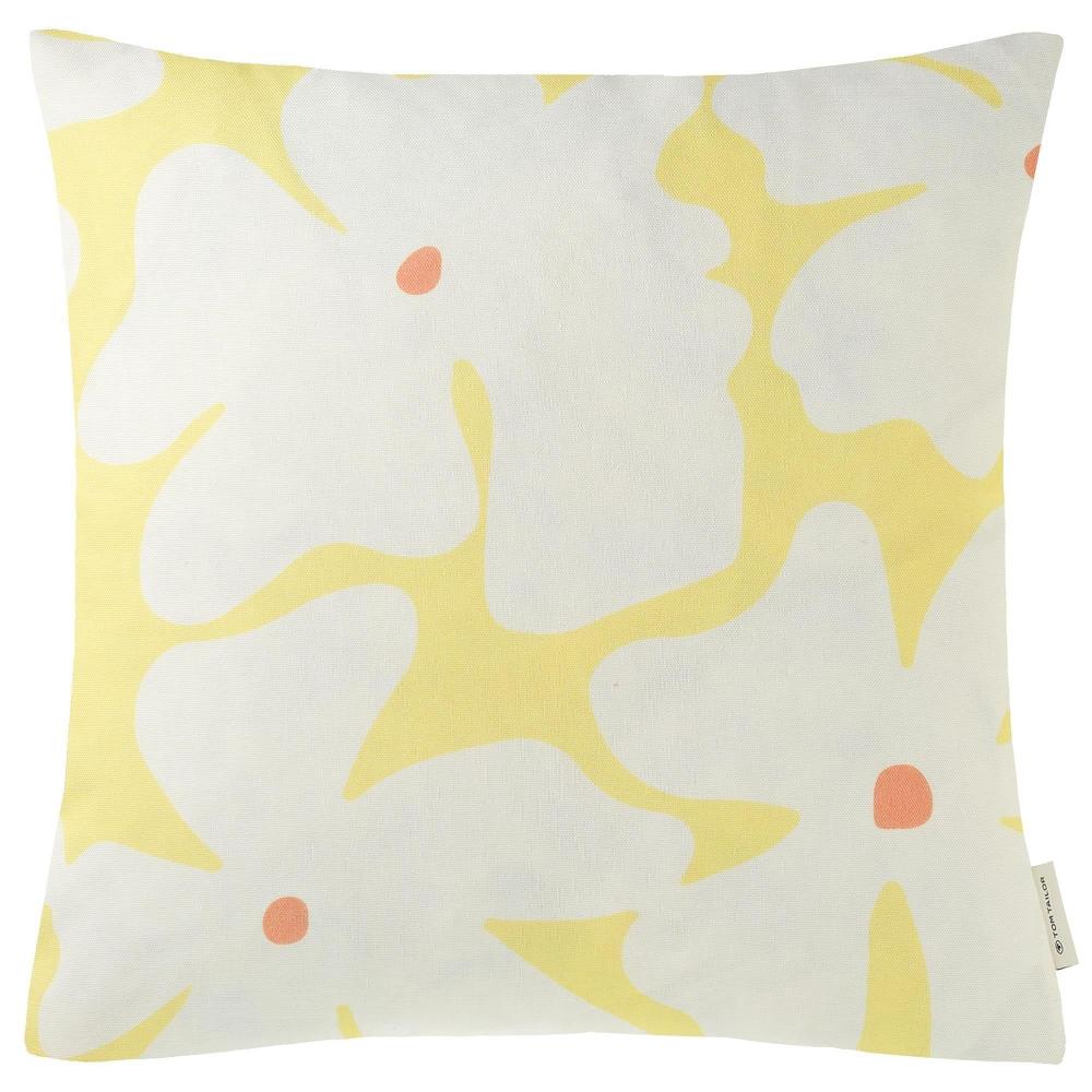 wohndirekt Kissenhülle mit floralem Muster 45 x 45 cm