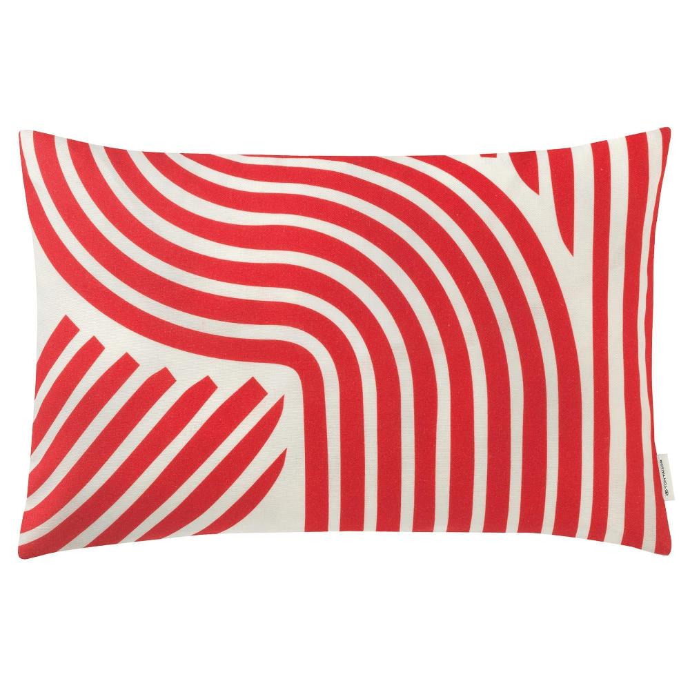 wohndirekt Kissenhülle mit grafischem Muster 30 x 50 cm Preisnachlass