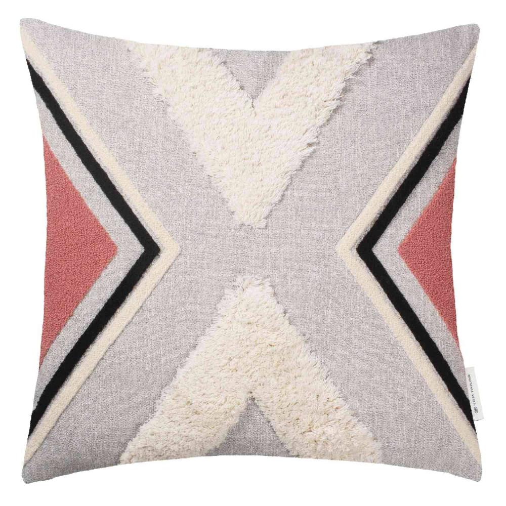 wohndirekt Zierkissenhülle Ethno Multi Zag • Reißverschluss • Grafisches Muster • 45x45cm