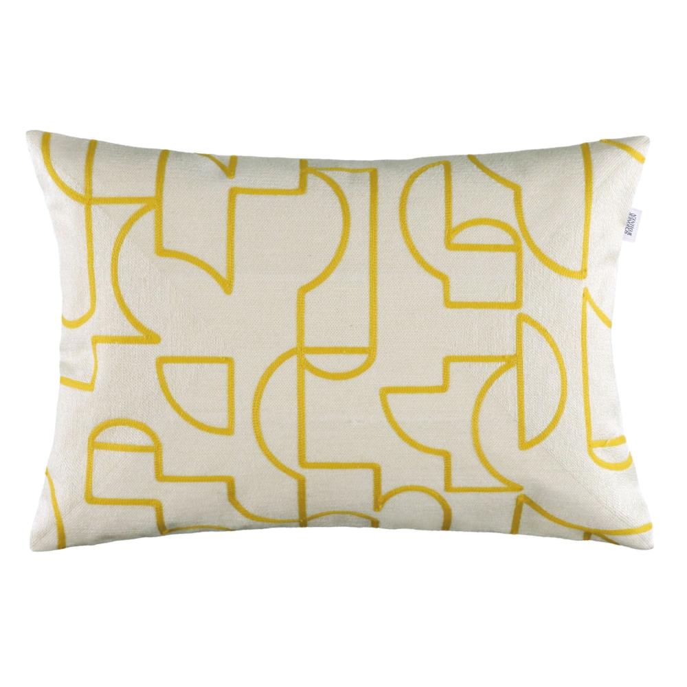 wohndirekt Gewebte Zierkissenhülle: Stilvolles Design in Gelb & Anthrazit Neuheiten