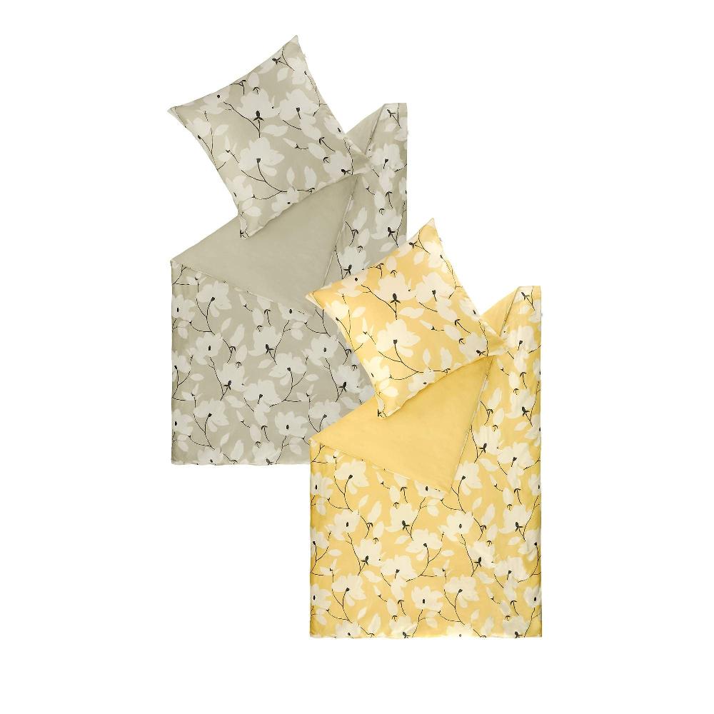 wohndirekt Luxuriöse BCI Satin Bettwäsche Fleur – Eleganz & Komfort für Ihr Schlafzimmer