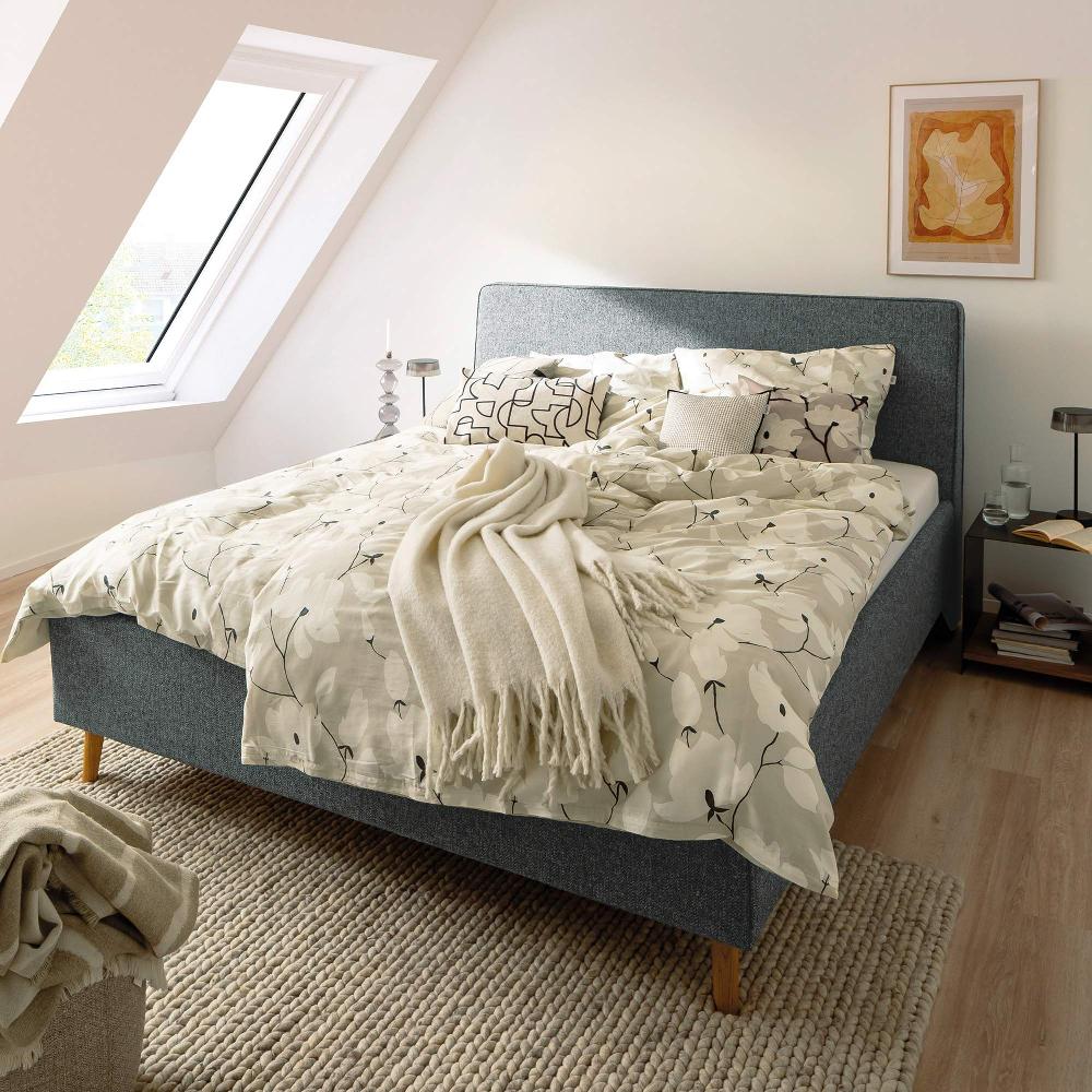 wohndirekt Luxuriöse BCI Satin Bettwäsche Fleur – Eleganz & Komfort für Ihr Schlafzimmer Räumungsverkauf