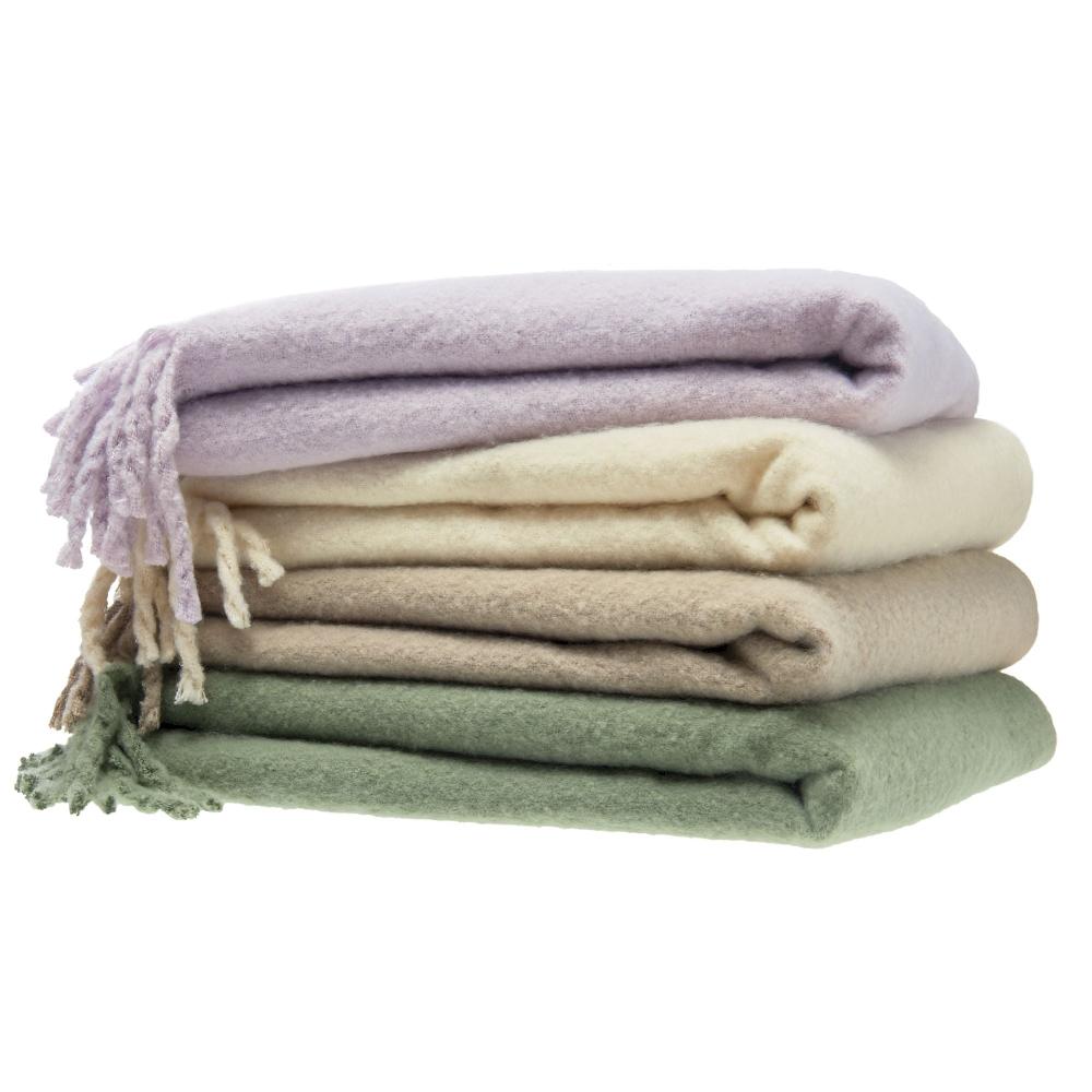 wohndirekt Kuschelige gewebte Wohndecke mit Drehfransen – Stil & Komfort für Ihr Zuhause