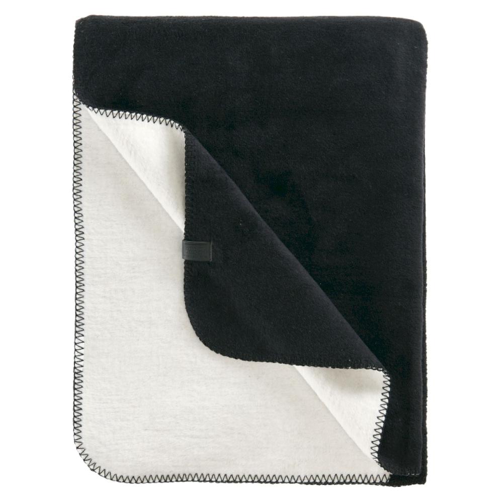 wohndirekt Gewebte Fleece-Wohndecke Pebble – Elegantes Design mit Ziernaht 150x200 cm Super Sparpreis