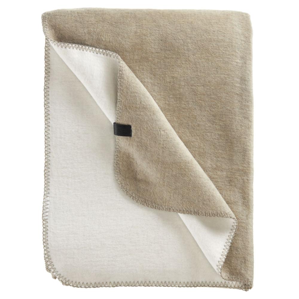 wohndirekt Gewebte Fleece-Wohndecke Pebble – Elegantes Design mit Ziernaht 150x200 cm Super Sparpreis