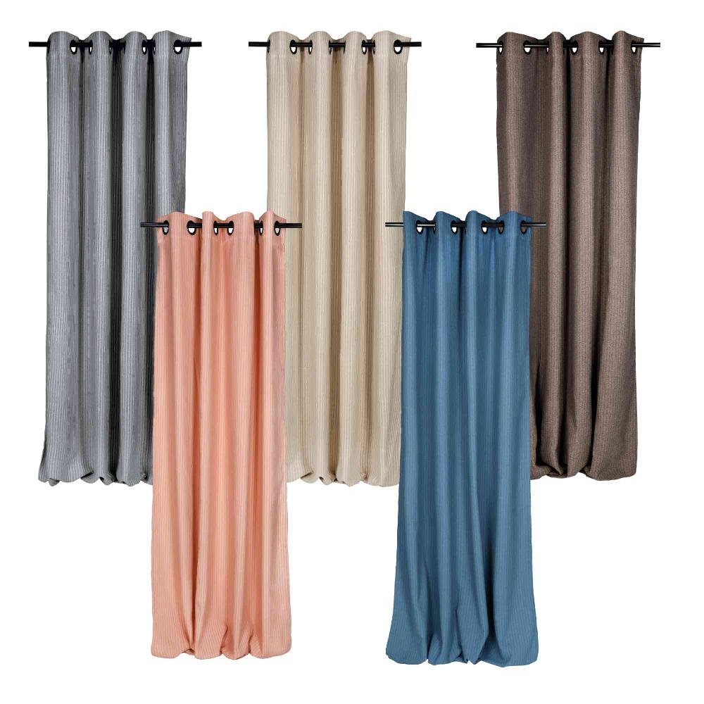 wohndirekt Blickdichter Ösenvorhang Fun mit Streifen 140 x 250 cm Zeitbegrenzte Promotion